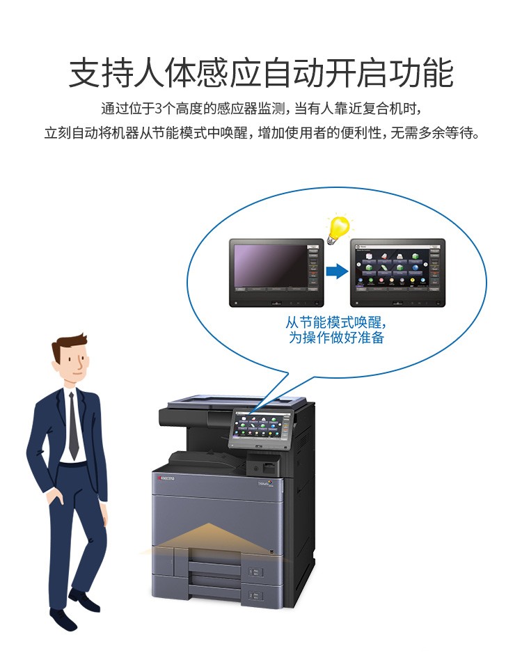 复印机 京瓷 TASKalfa 2554ci 25页 AI智能安全彩机